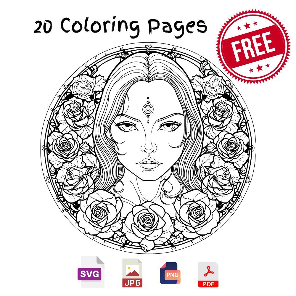 free-female-roses-coloring-page-square